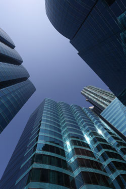 image of high rises from the ground